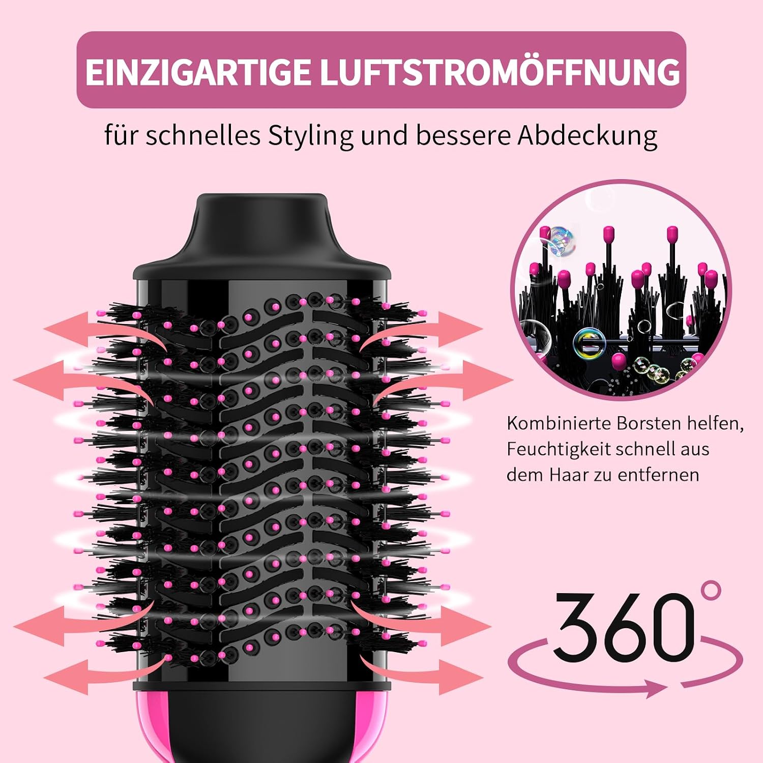 Thumbnail 4 de Sawop Warmluftbürste Rundbürstenföhn – 4-in-1 Haartrockner und Styler