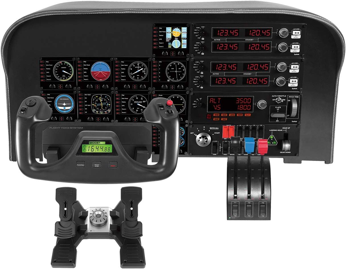Thumbnail 1 de Logitech 945-000015 Joystick — Saitek Pro Flight modulable pour multis moteurs