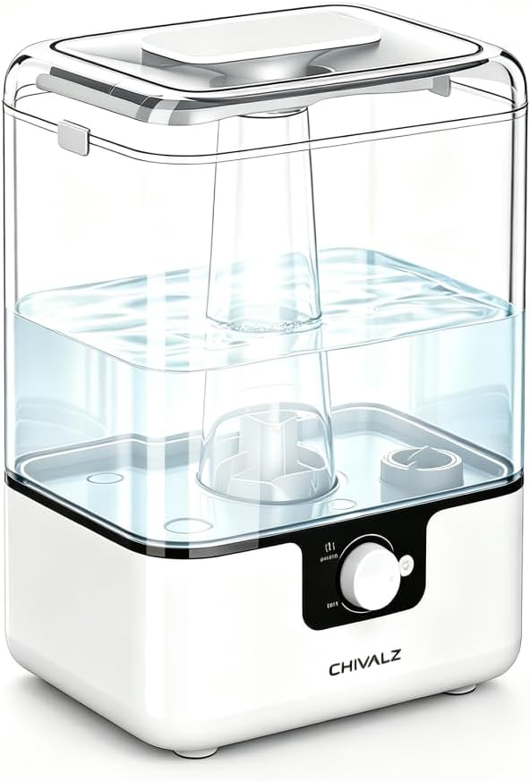 Detalle de CHIVALZ 6L Humidifier for Bedroom, Quiet, 50H Runtime โ๐ง