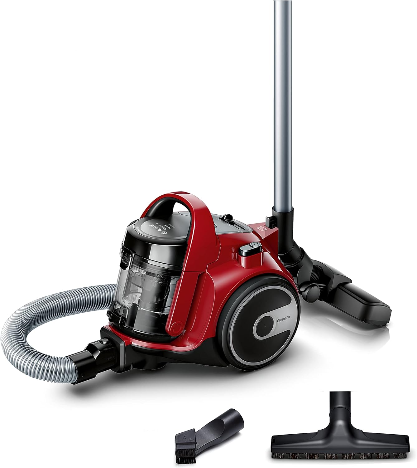 Detalle de Bosch BGC05AAA2 aspirador sin bolsa rojo