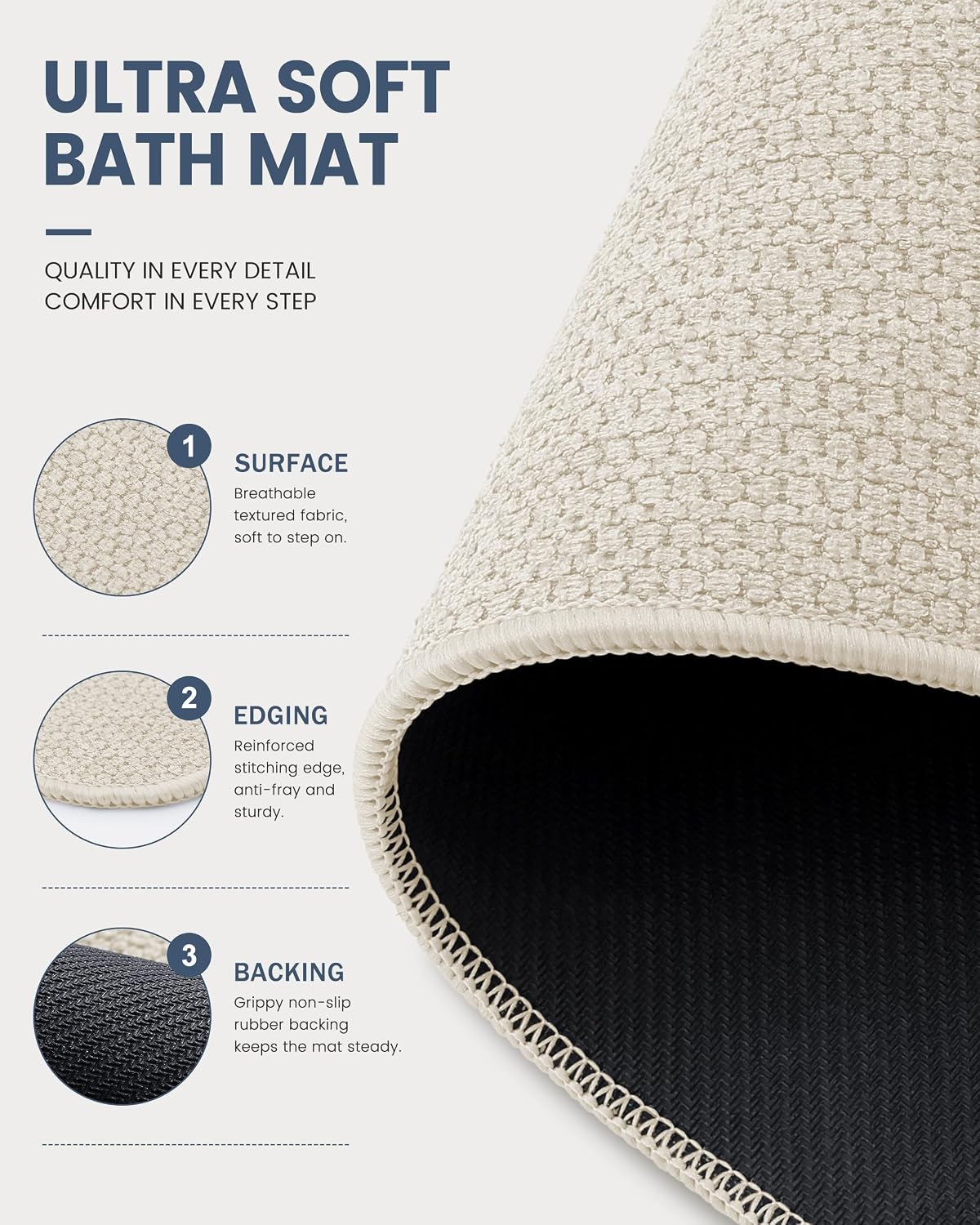 Detalle 1 de Smiry Bath Mat 30x20