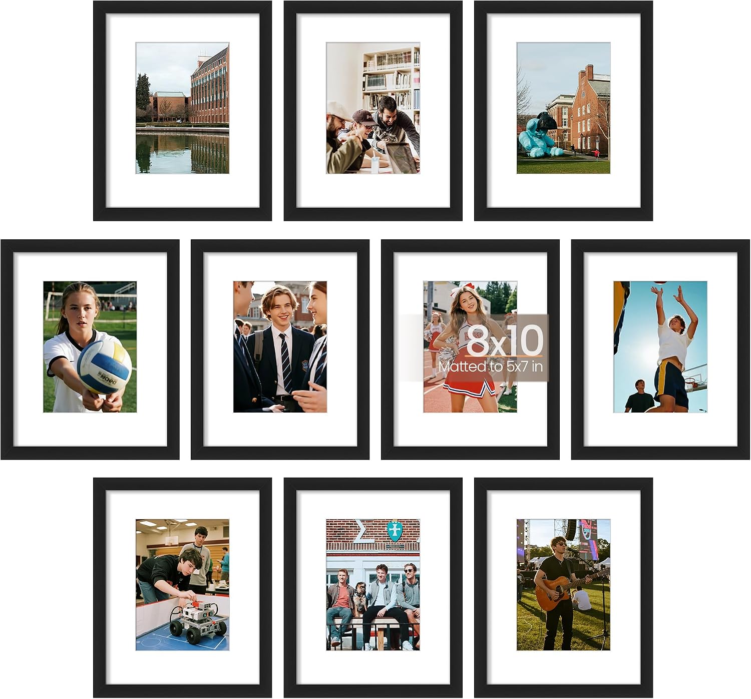 Detalle de upsimples 8x10 Picture Frame Set 10-Pack