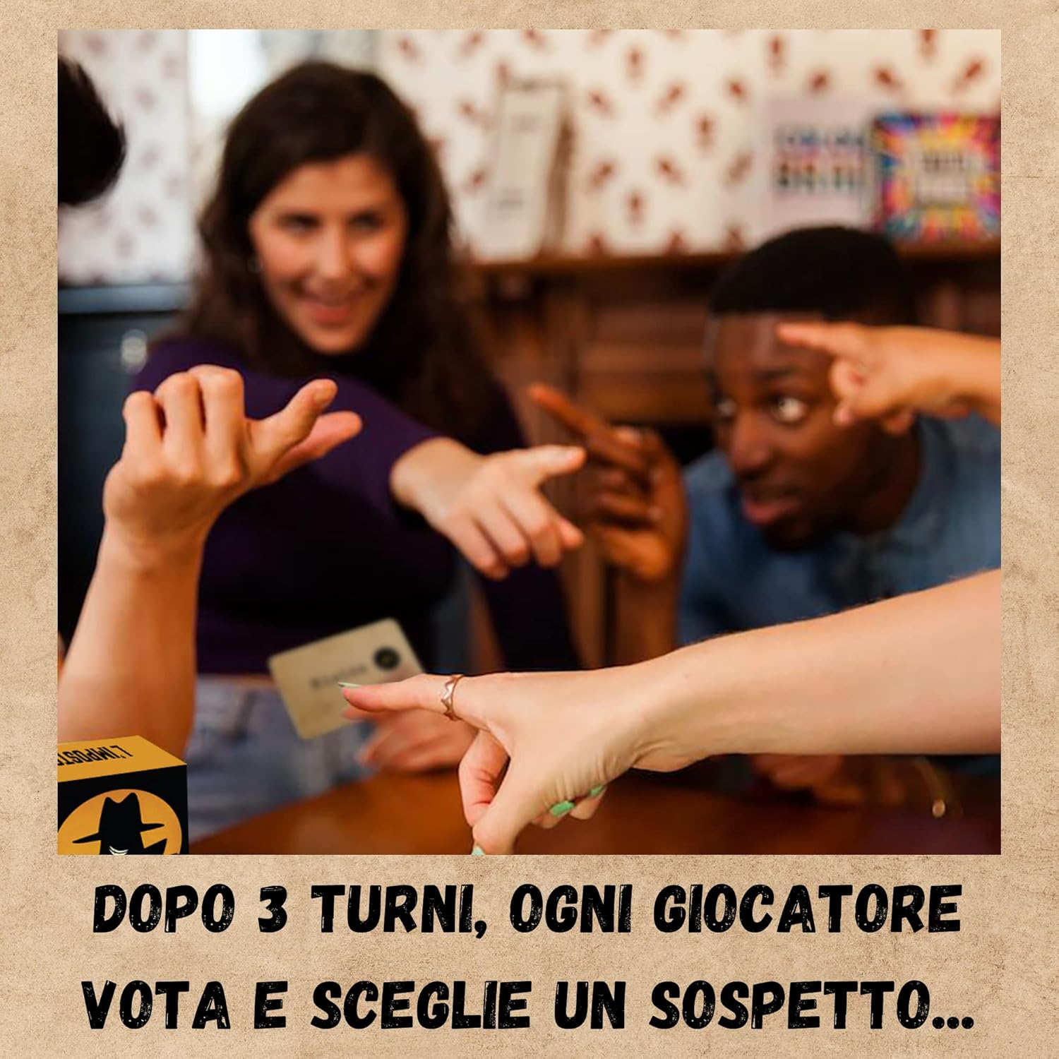 Thumbnail 4 de Oh Happy Games - L'Impostore: Riesci a scoprirlo? Bluff, creatività e sospetto nel gioco di parole