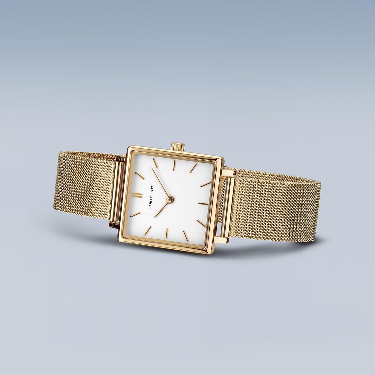 Thumbnail 3 de BERING 18226-334 — Montre femme quartz 26 mm, boîtier acier doré, cadran blanc, bracelet milanais