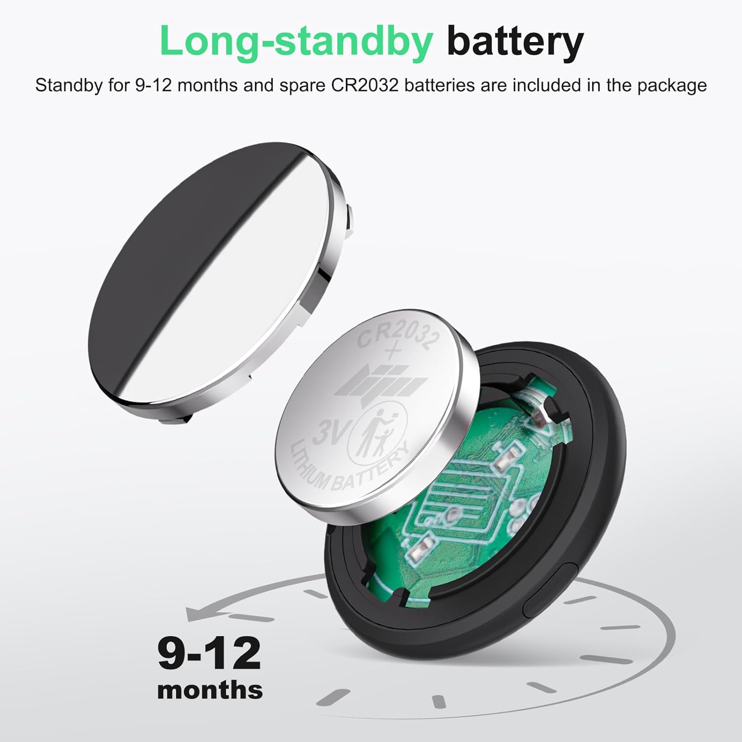 Thumbnail 6 de Bnlei Air Tracker Tag with Apple Find My (iOS Only) – 4-Pack (Black)