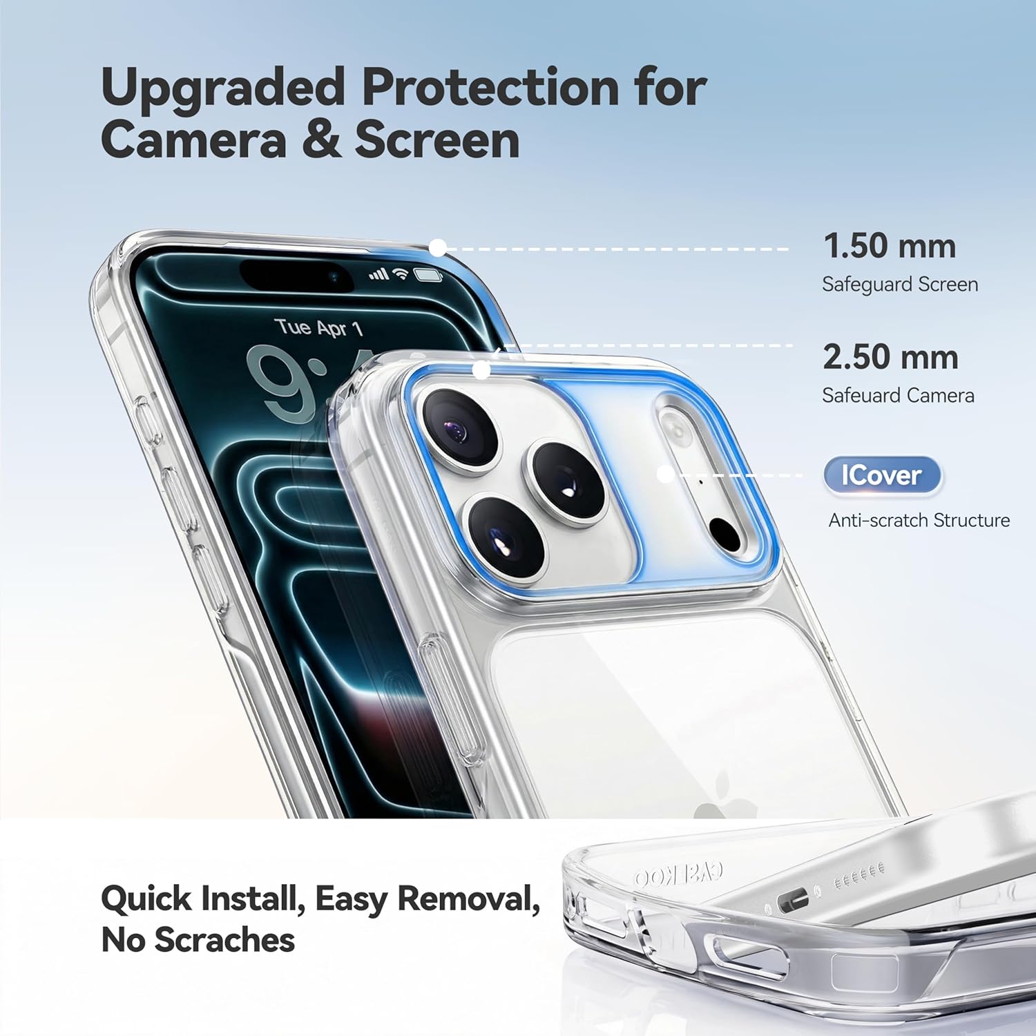 Thumbnail 4 de CASEKOO Crystal Clear iPhone 17 Pro Max case