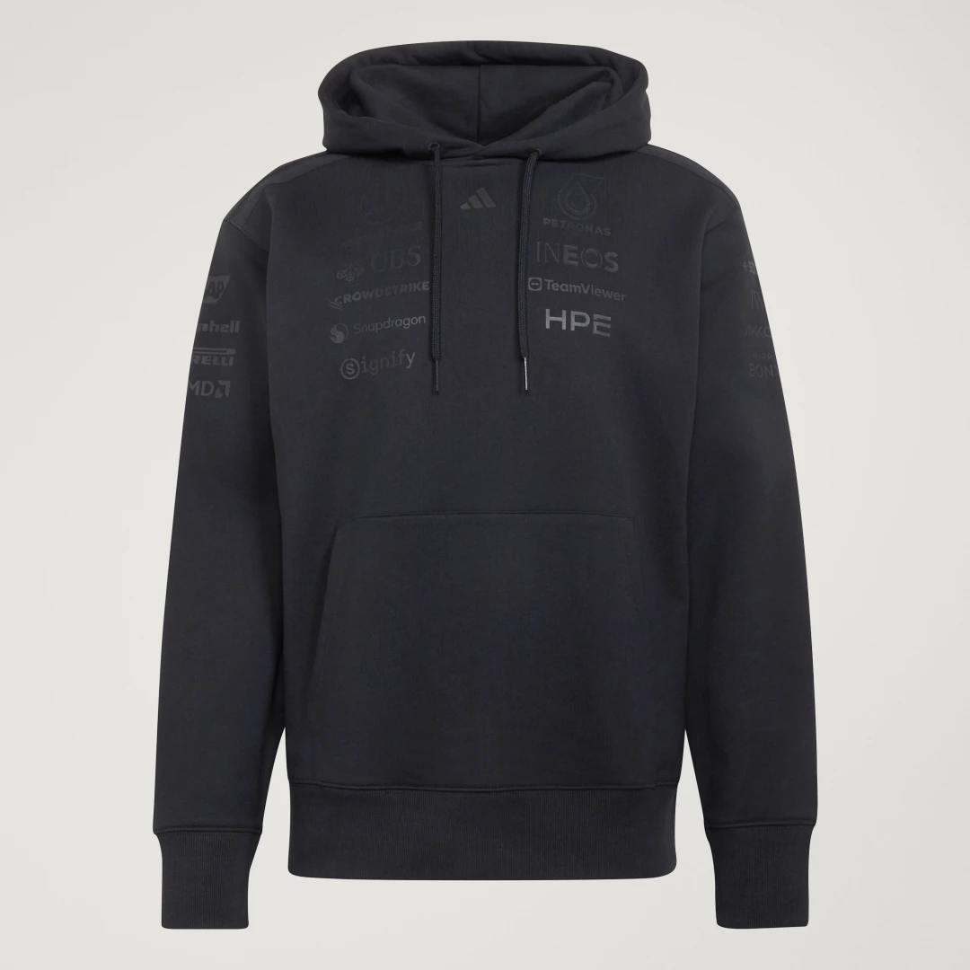 Detalle de Sudadera con capucha Mercedes‑AMG Petronas Night Driver para hombre de Adidas