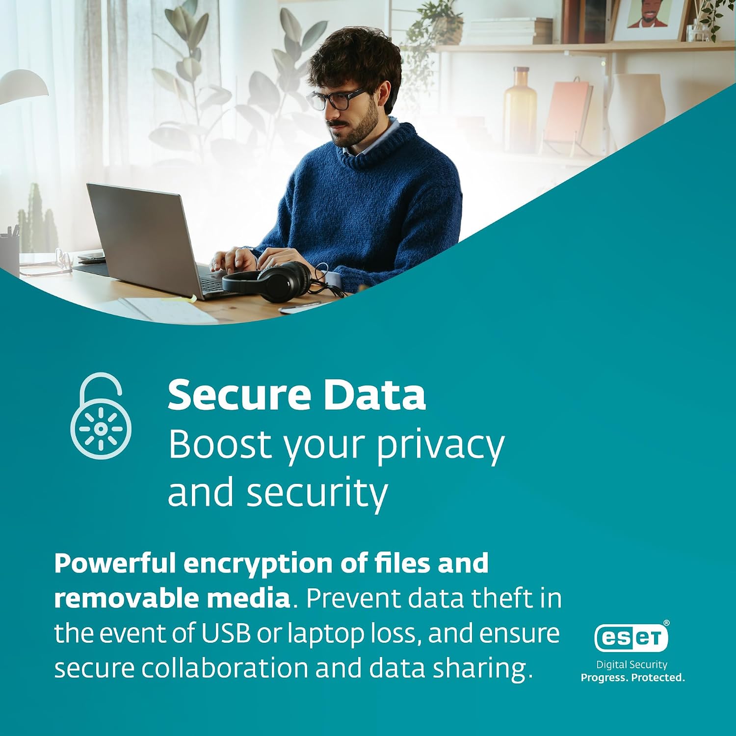 Detalle de ESET Home Security Premium 2025 Edition: Antivirus, VPN, and Privacy for 3 Devices