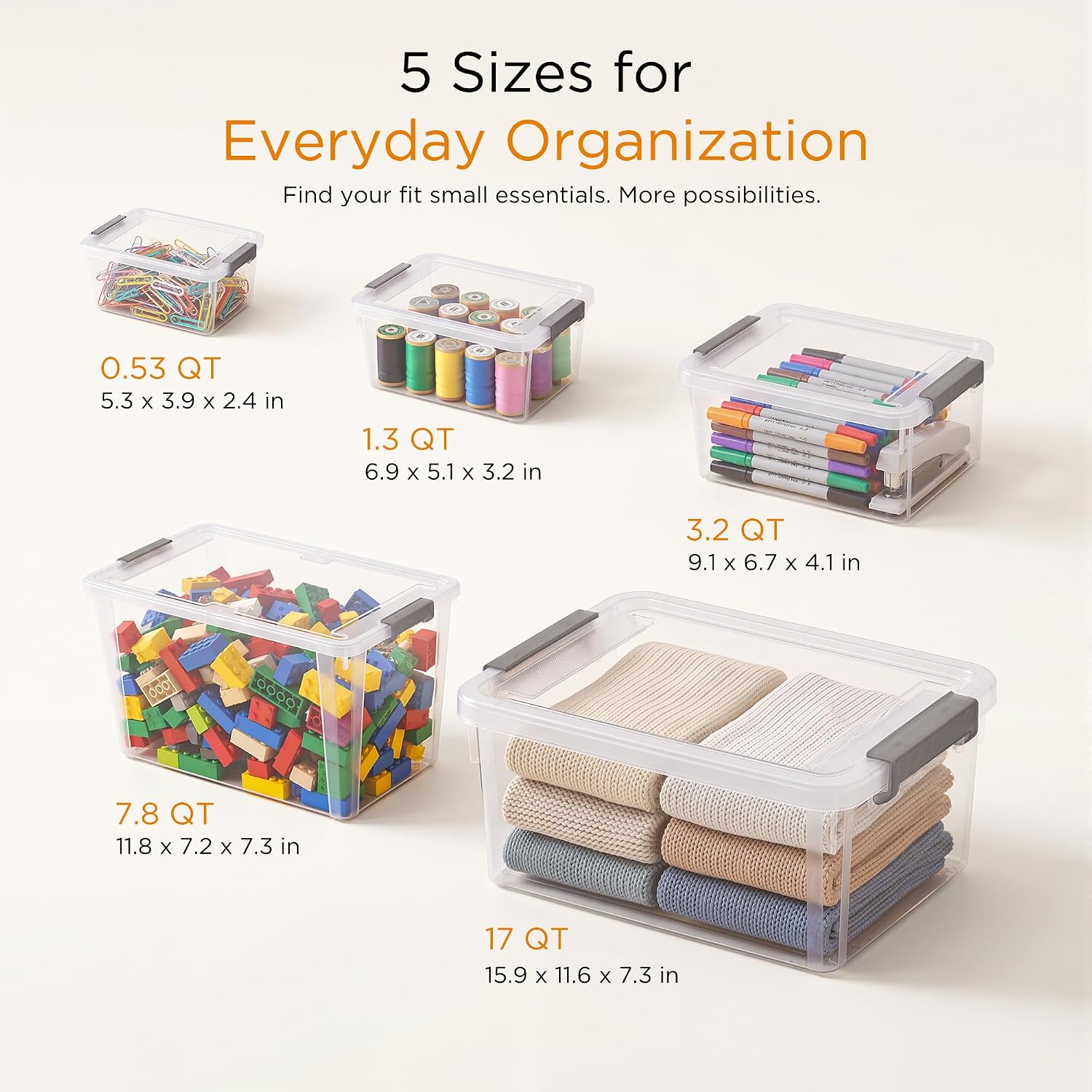 Thumbnail 6 de Citylife 1.3 QT Storage Bins