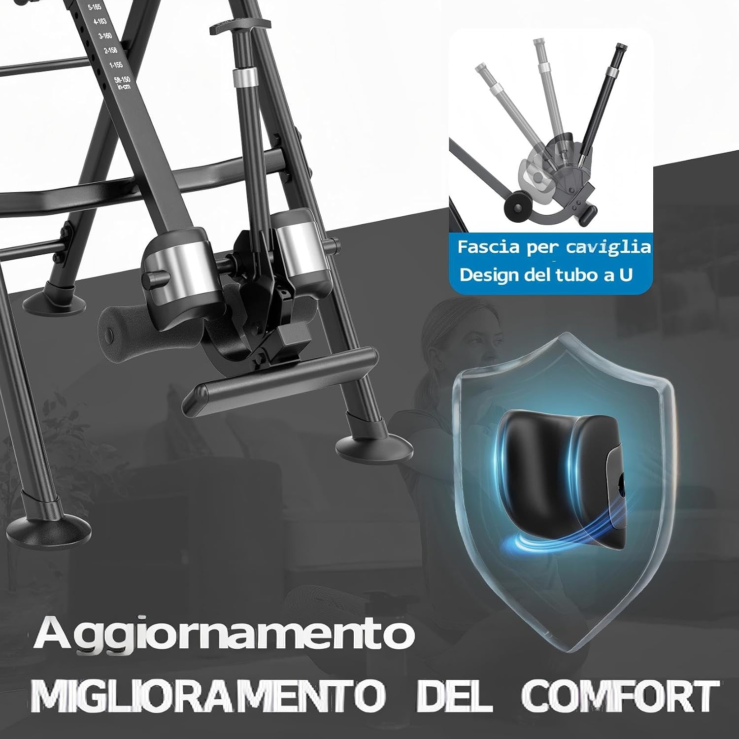 Detalle 2 de YOLEO Panca inversione Pieghevole