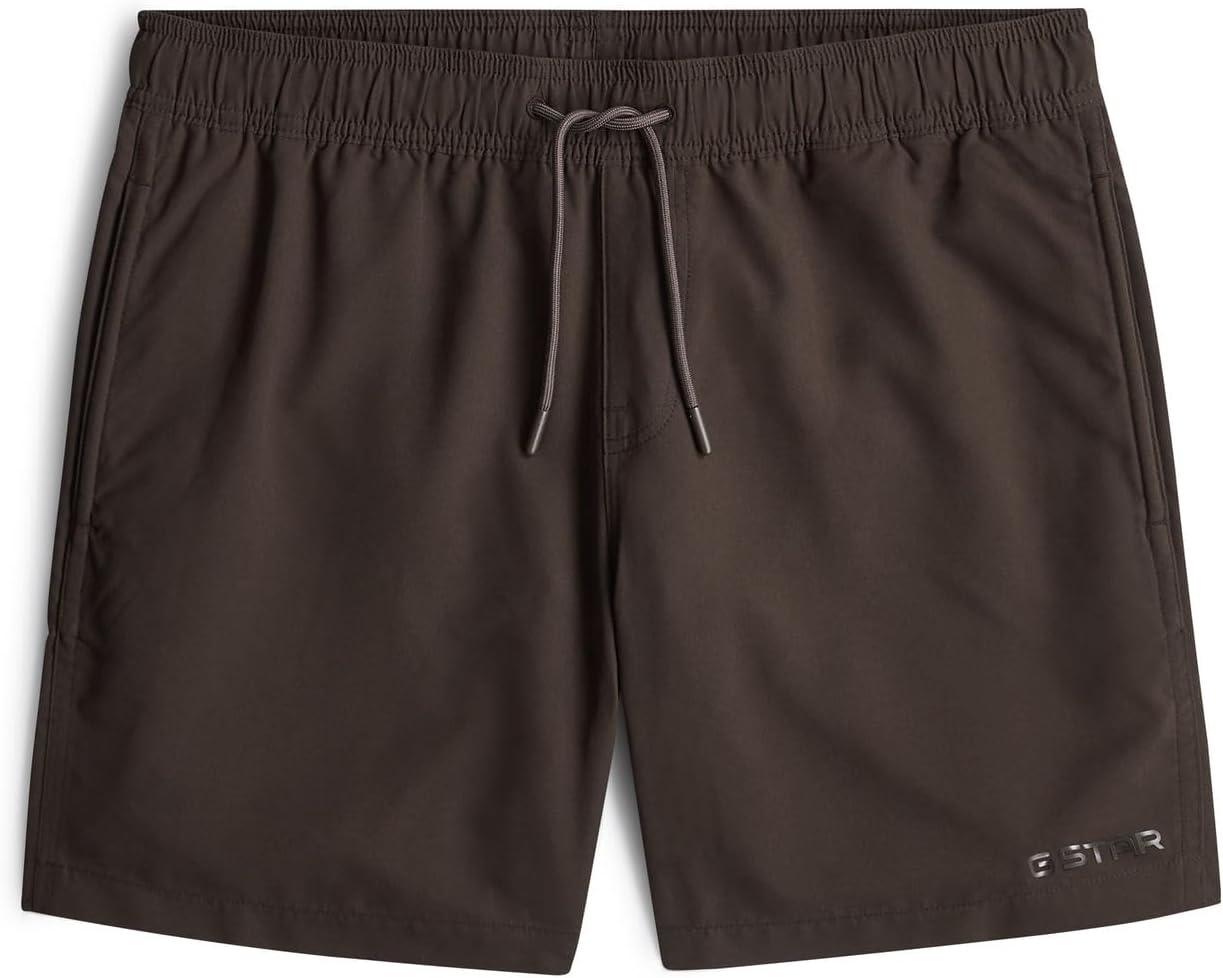 Detalle 1 de G-Star Dirik Solid Swimshort Homme – Short de bain noir