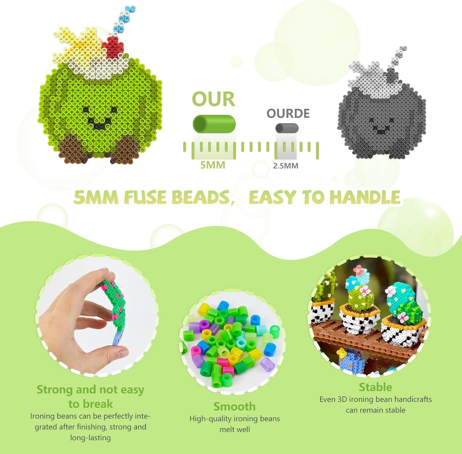 Thumbnail 2 de Set 4300 perline da stirare 5 mm, 24 colori 🎨