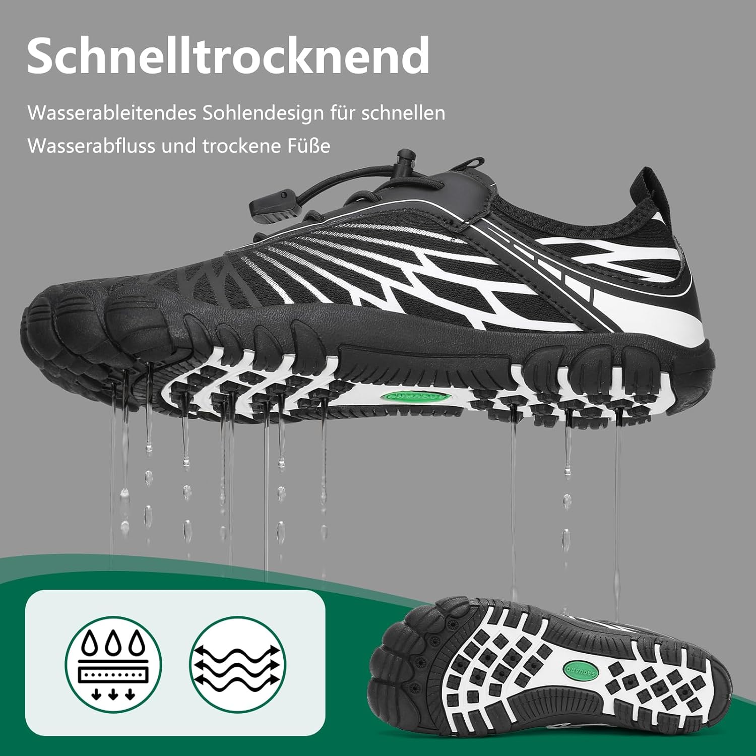 Thumbnail 4 de SAGUARO Damen Barfußschuhe – Leicht, atmungsaktiv und breitzehig (Gr. 35–43)