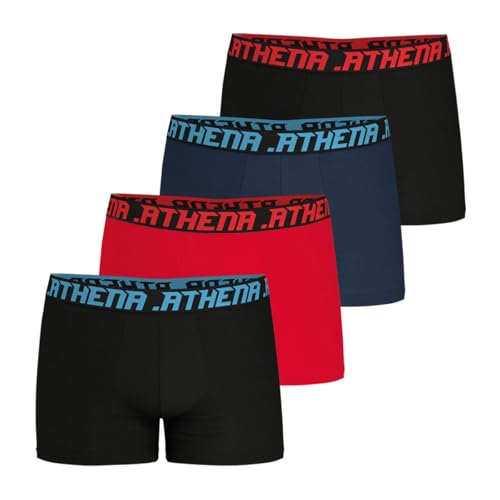 Detalle de Athena Lot de 4 Boxers Homme My Petit Prix – Coton Stretch, Label OEKO-TEX Standard 100