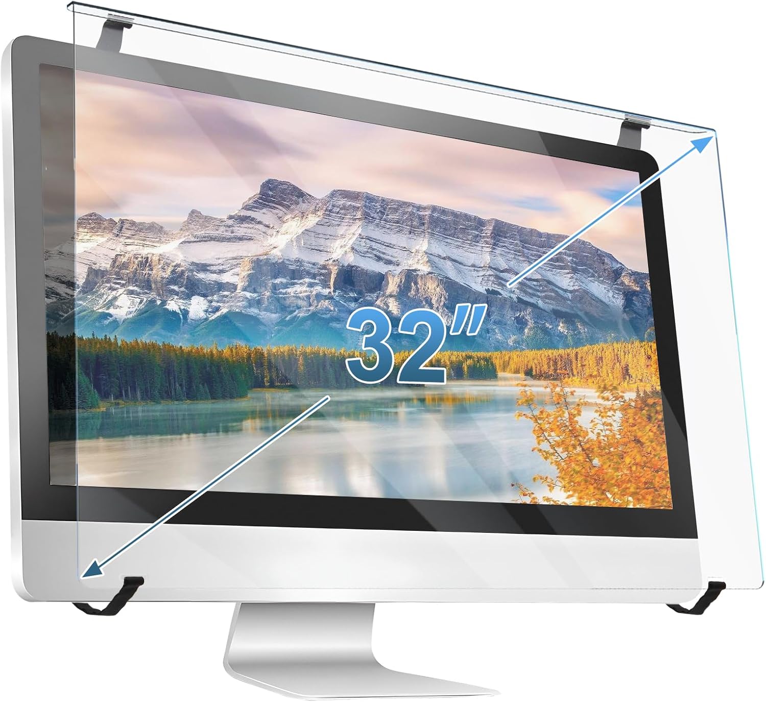 Detalle de Olycism 32-Inch TV Screen Protector – Ultra Clear Acrylic Shield (Anti-Fingerprint, Anti-Glare) for TV Screens and Monitors