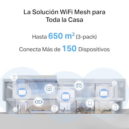 Detalle 2 de Mercusys Halo H25BE (2-Pack): Sistema WiFi Mesh 7 para casa grande con cobertura de 460 m²