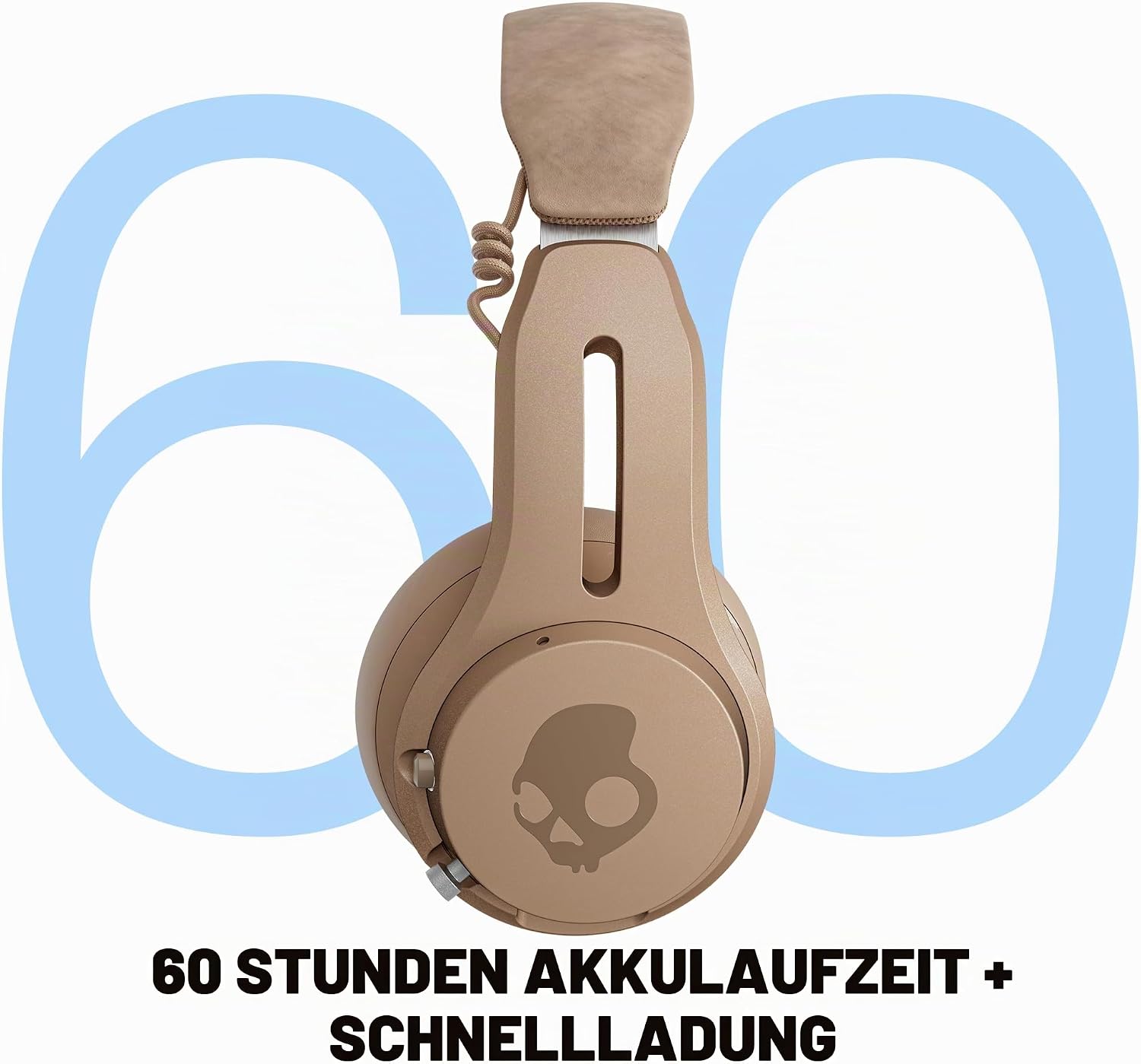 Detalle de Skullcandy Icon ANC: Wireless On-Ear Kopfhörer mit ANC, 60 Std. Akku, IPX4 und anpassbarem Equalizer