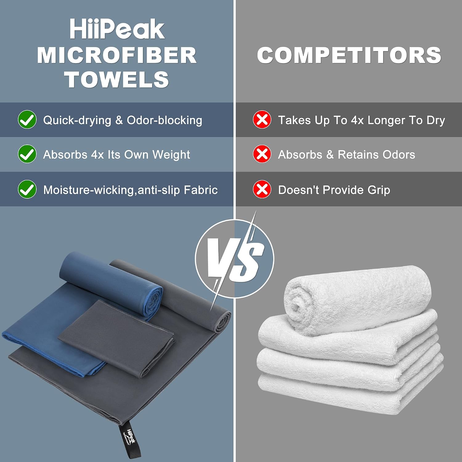 Thumbnail 4 de HiiPeak Microfibre Towel 160cm x 80cm beach towel 🏖