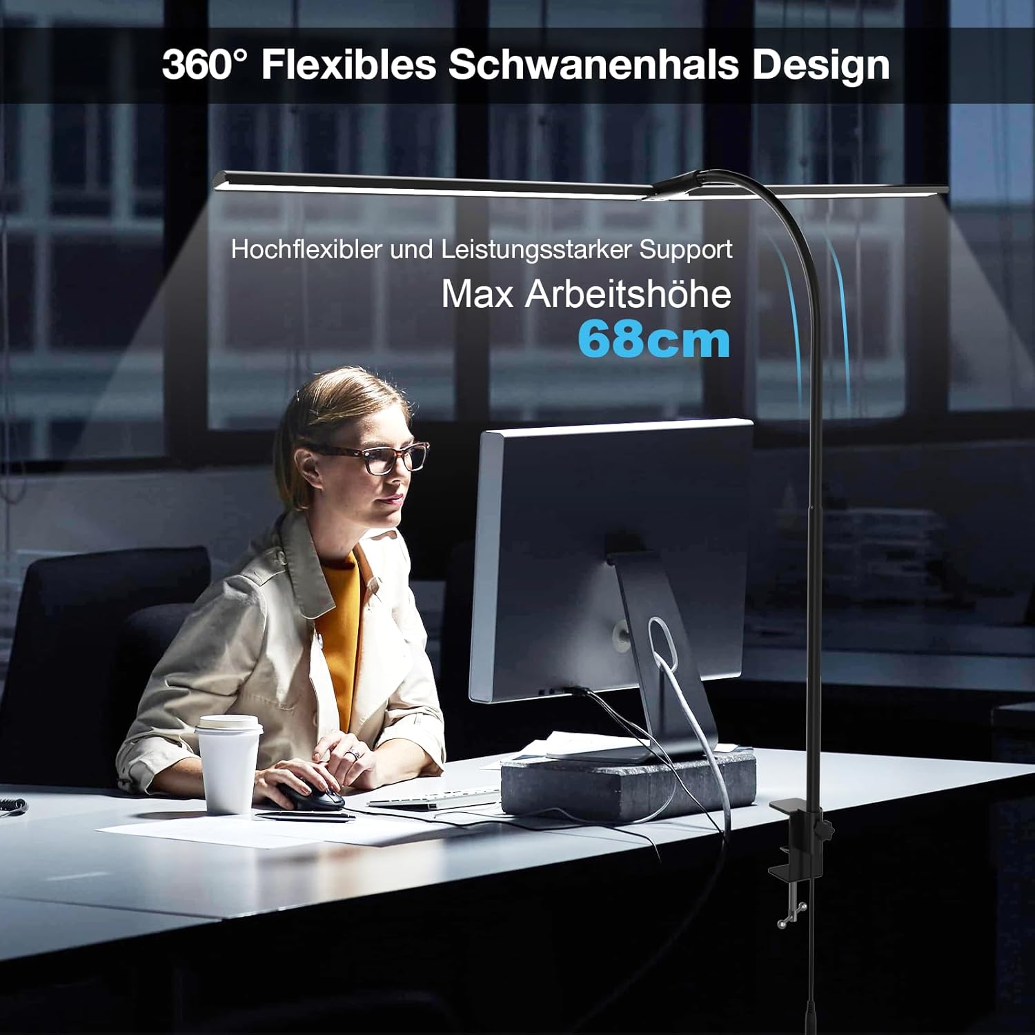 Thumbnail 4 de Hensam LED Schreibtischlampe 1800 LM