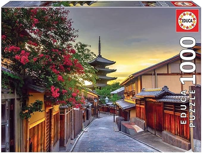 Detalle de Educa Puzzle 1000 Piezas Pagoda Yasaka Japón 🧩 Incluye Pegamento