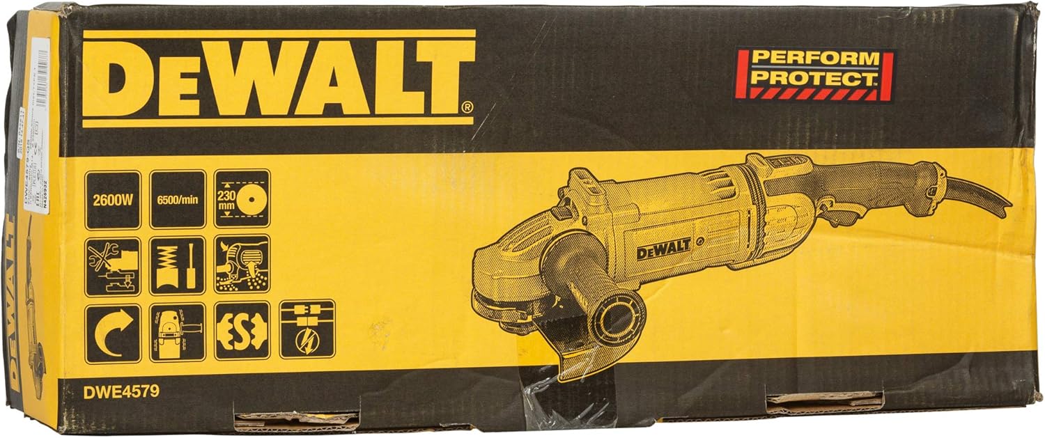 Detalle 2 de DEWALT DWE4579-QS, meuleuse électrique 230 mm avec démarrage progressif et carter sans outil