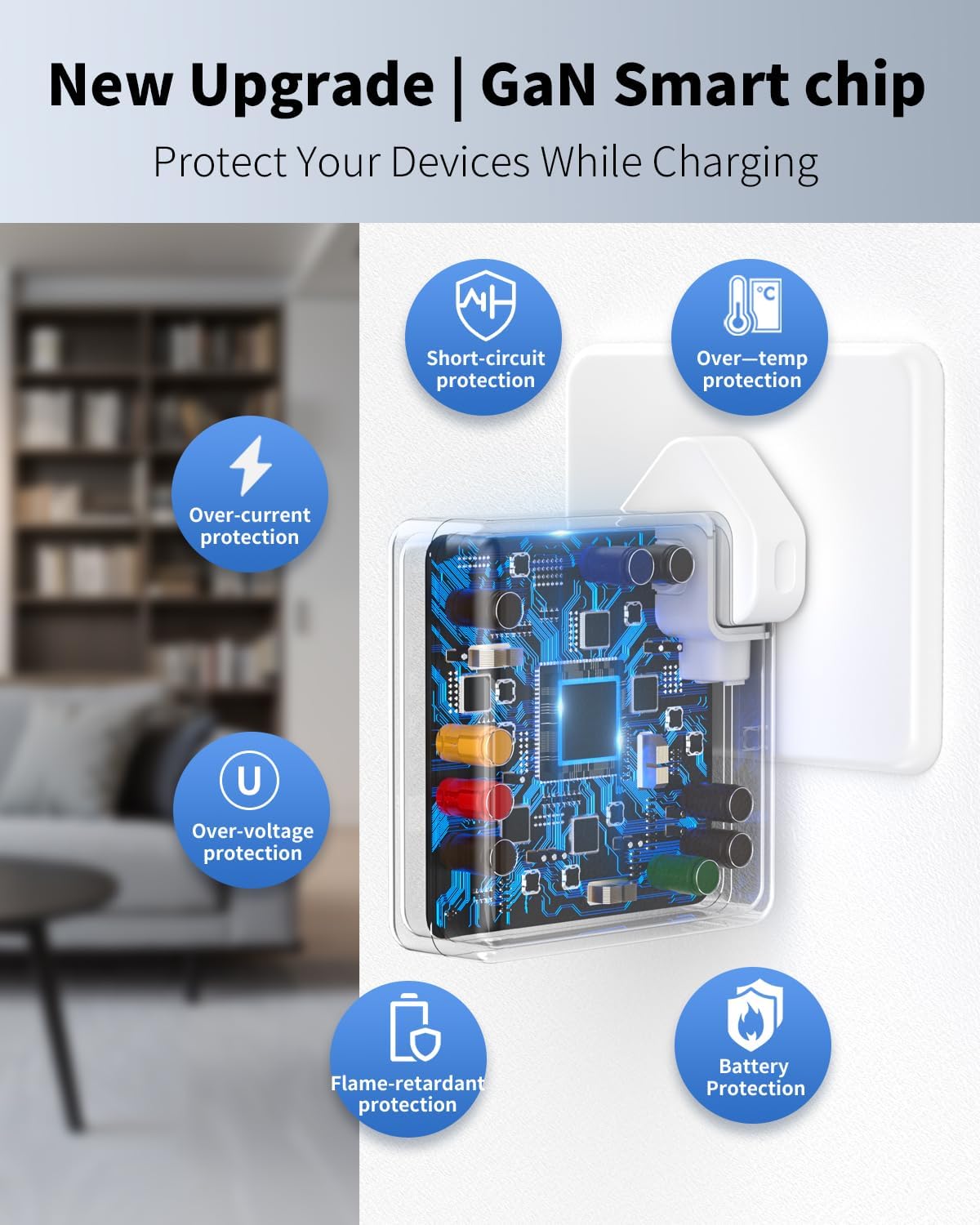 Detalle 2 de 85W 2T‑Tip Power Adapter 20V 4.25A