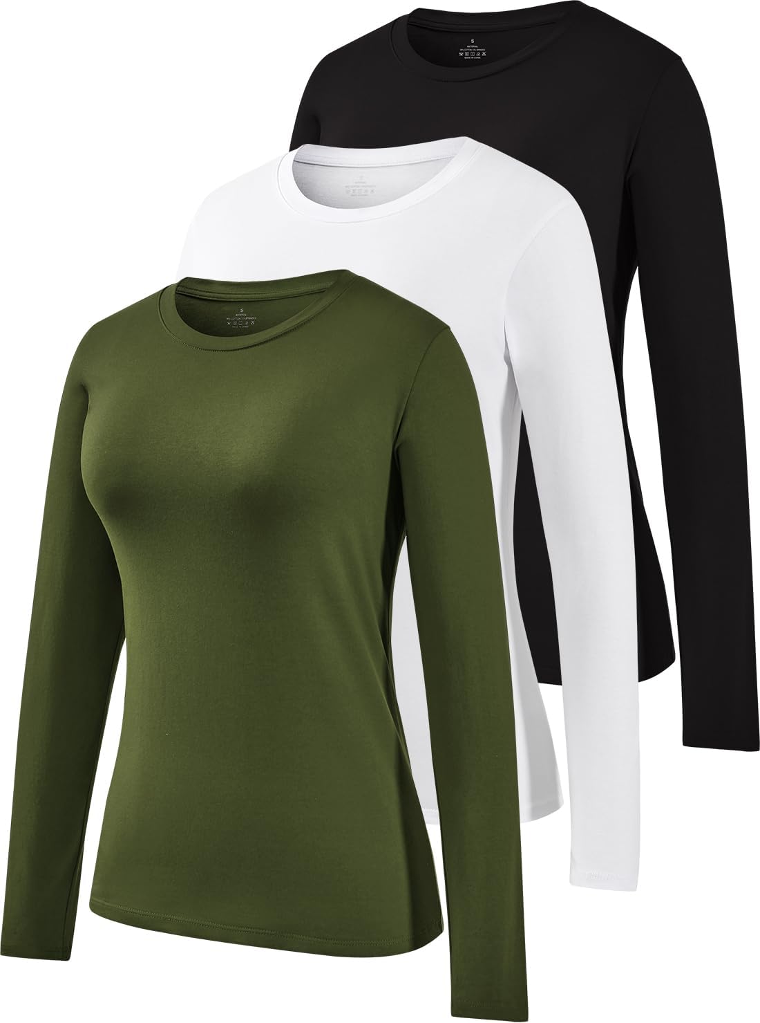 Thumbnail 6 de Star Vibe 3 Pack Crew Neck Long Sleeve Top for Women