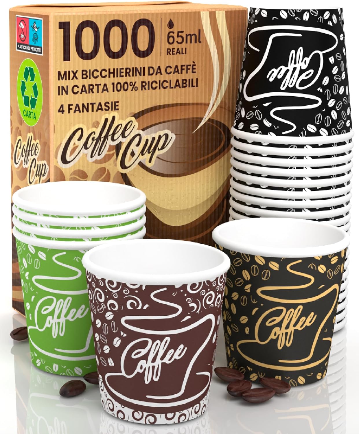 Thumbnail 6 de Eurocali 1000 bicchierini caffè 65 ml