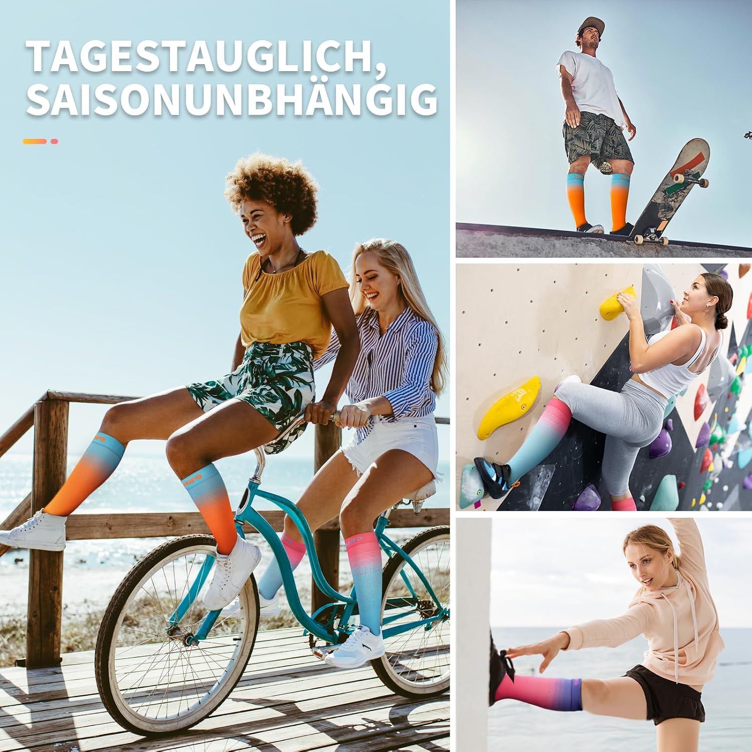 Thumbnail 6 de CAMBIVO Kompressionsstrümpfe Damen 15-20 mmHg 3er Pack