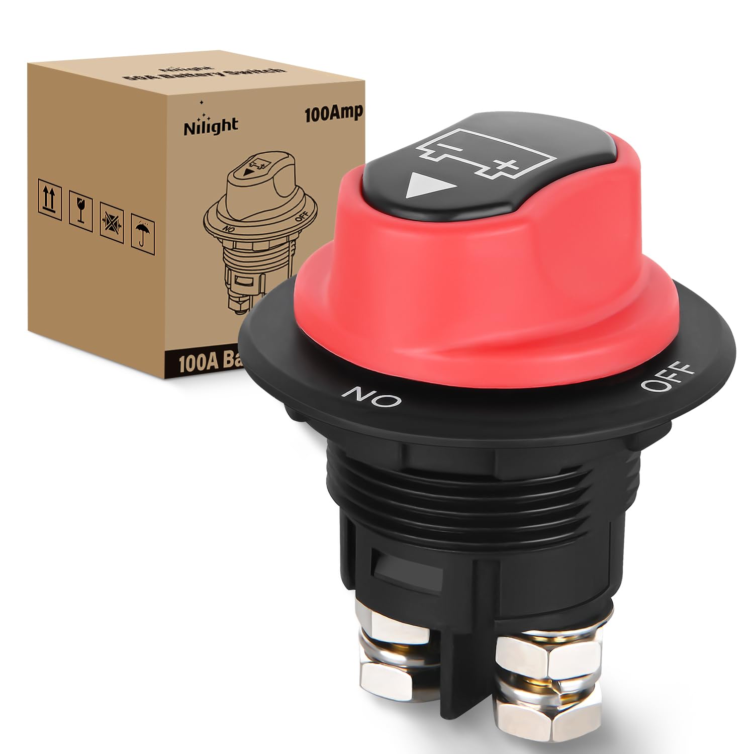 Detalle de Nilight Battery Disconnect Switch 100A Waterproof ⚓
