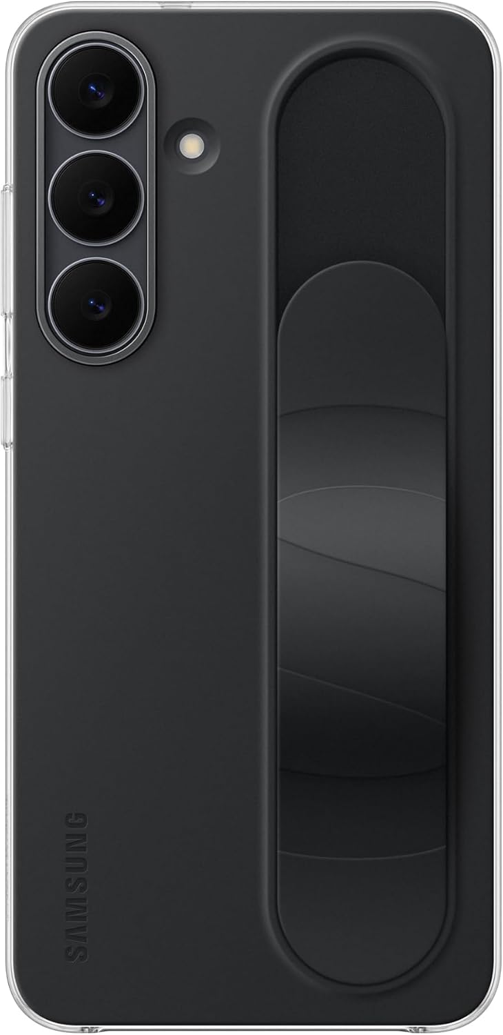 Detalle de Samsung Galaxy S25 FE Official Standing Grip Case, Black, Polycarbonate and Silicone