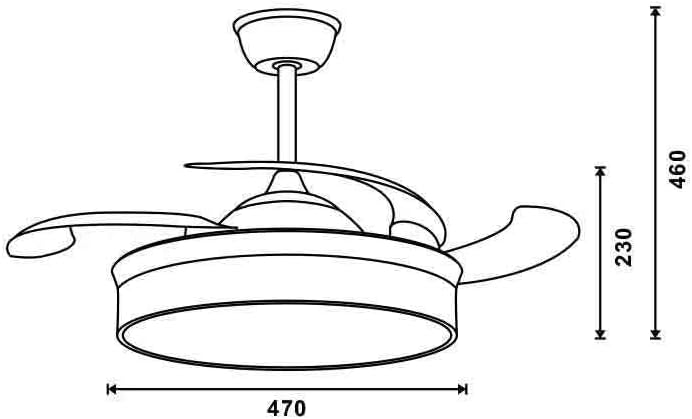 Thumbnail 6 de M mimotec Ventilador de Techo LED Messe 72W 🌬️ con mando y temporizador