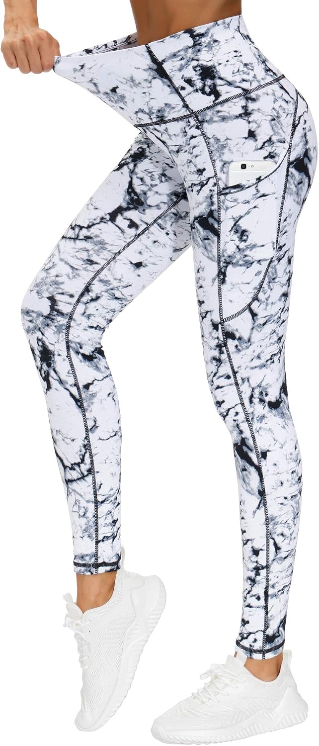 Detalle 2 de THE GYM PEOPLE Thick High Waist Yoga Pants with Pockets — Tummy Control leggings 🧘♀