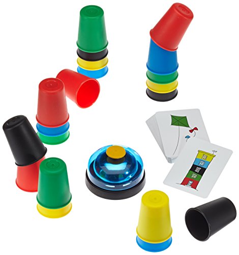 Detalle de AMIGO 03780 Speed Cups – Geschicklichkeitsspiel für 2–4 Spieler