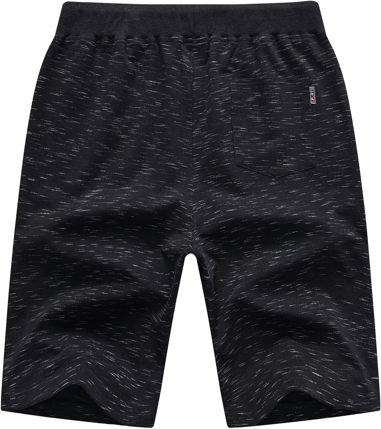 Detalle de QPNGRP Men’s Casual Shorts with Elastic Waist, Drawstring & Zipper Pockets