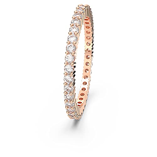 Detalle 1 de Swarovski Vittore anillo talla redonda blanco, oro rosa 💍