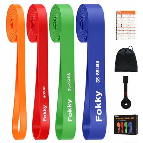 Detalle de Fokky Bande Elastique Musculation avec Ancrage de Porte – 4 Niveaux
