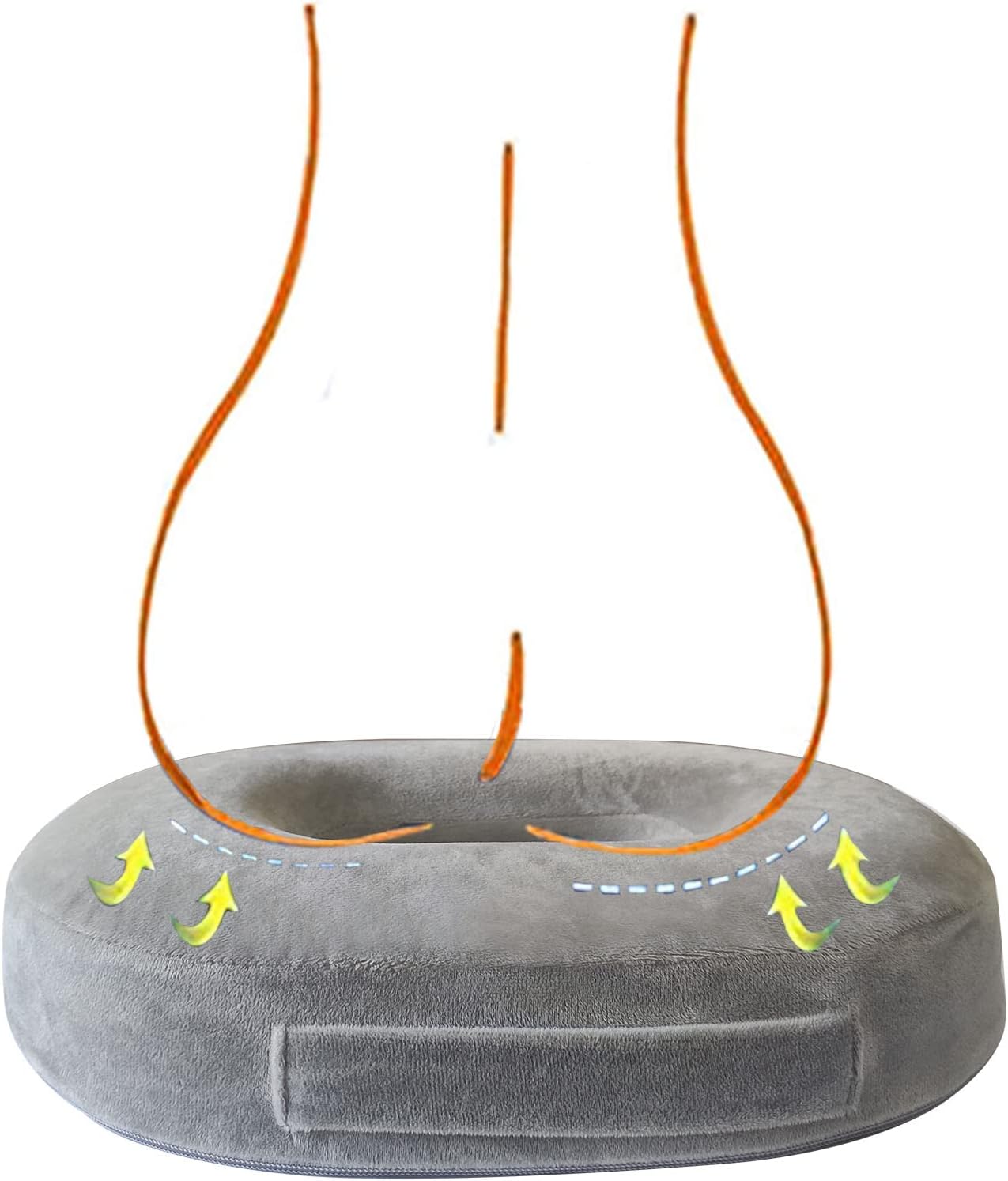 Thumbnail 4 de Ecosafeter Orthopedic Ring Memory Foam Cushion for Coccyx Pain 🍑