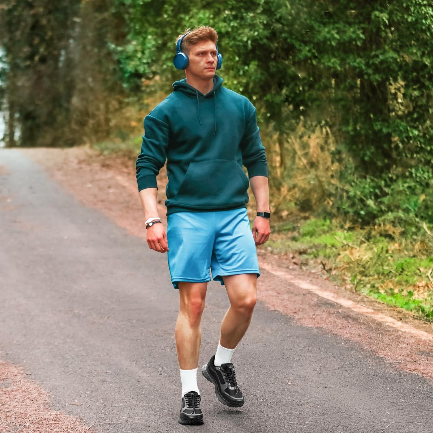 Thumbnail 1 de FitVille Extra Larges Chaussures Basses de Randonnée Homme – baskets de trekking antidérapantes et respirantes