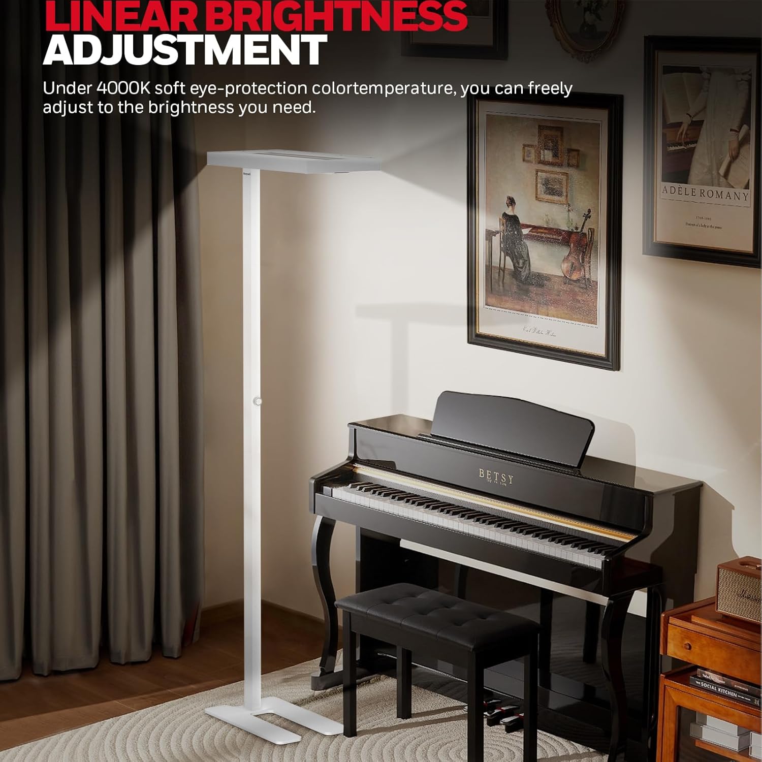 Thumbnail 6 de Honeywell LED Floor Lamp Modern - 02E Sunturalux Eye Caring Standing Light (77.4")