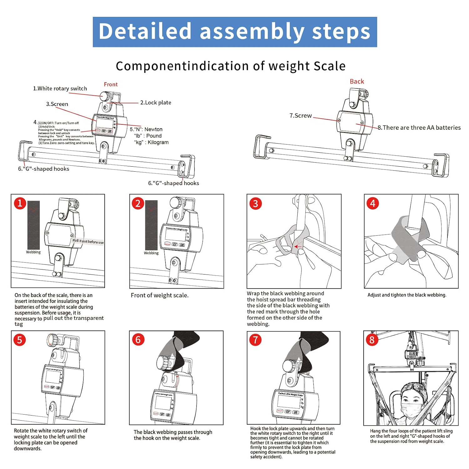 Thumbnail 5 de EZ Patient Lift Scale, 230 kg
