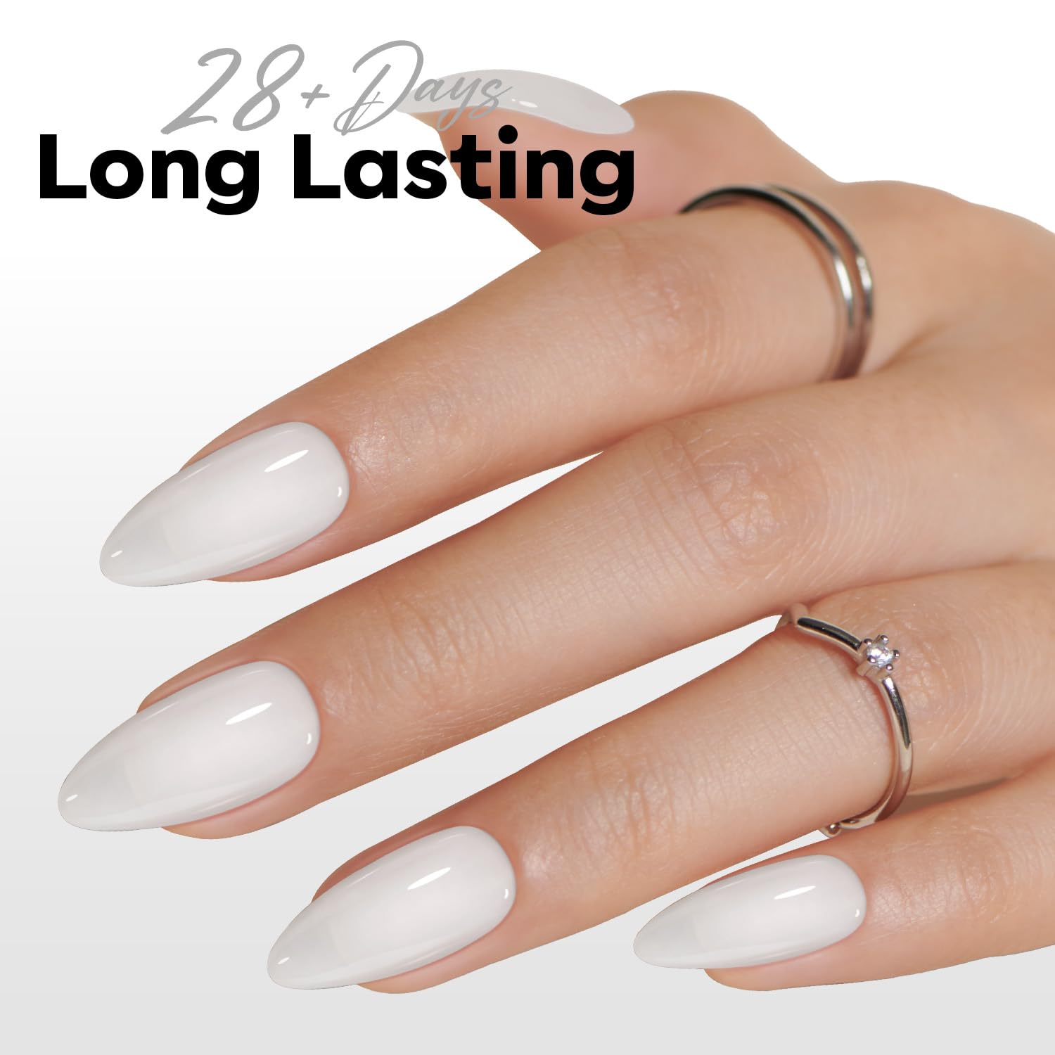 Thumbnail 6 de modelones Milky White Gel Polish 15 ML