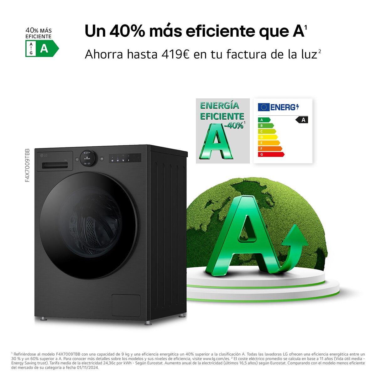 Thumbnail 4 de LG F4X7009TBB 9kg 🧺