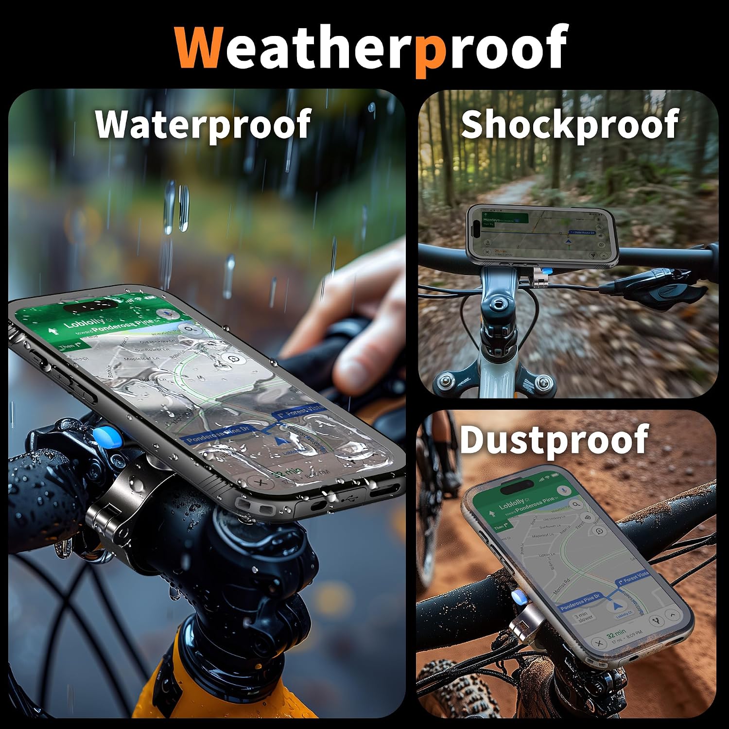 Thumbnail 4 de Cozycase Bike Phone Mount for iPhone 17 Pro: Waterproof, One‑Hand Locking, with Alloy Mount