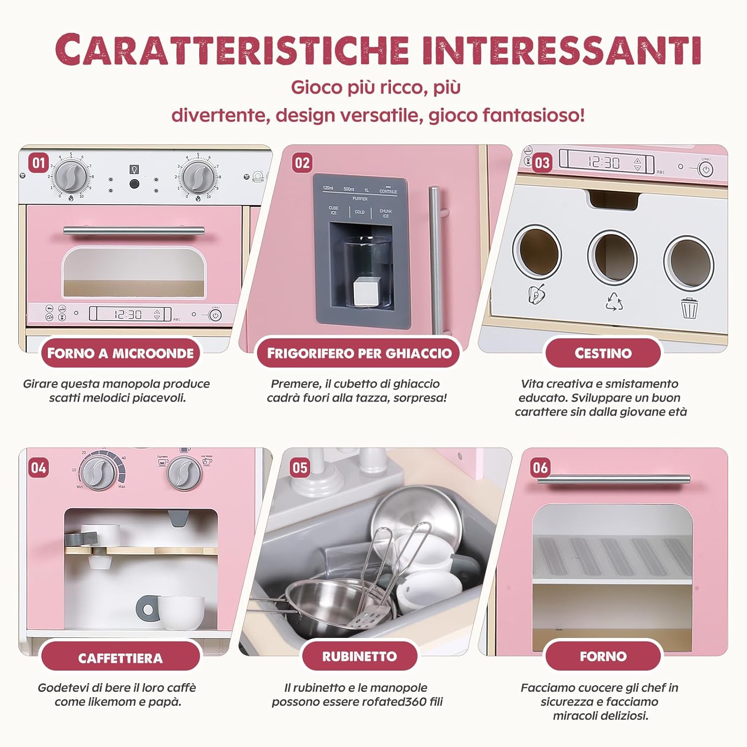 Detalle de Set cucina bambini EDUBEBO 99 cm
