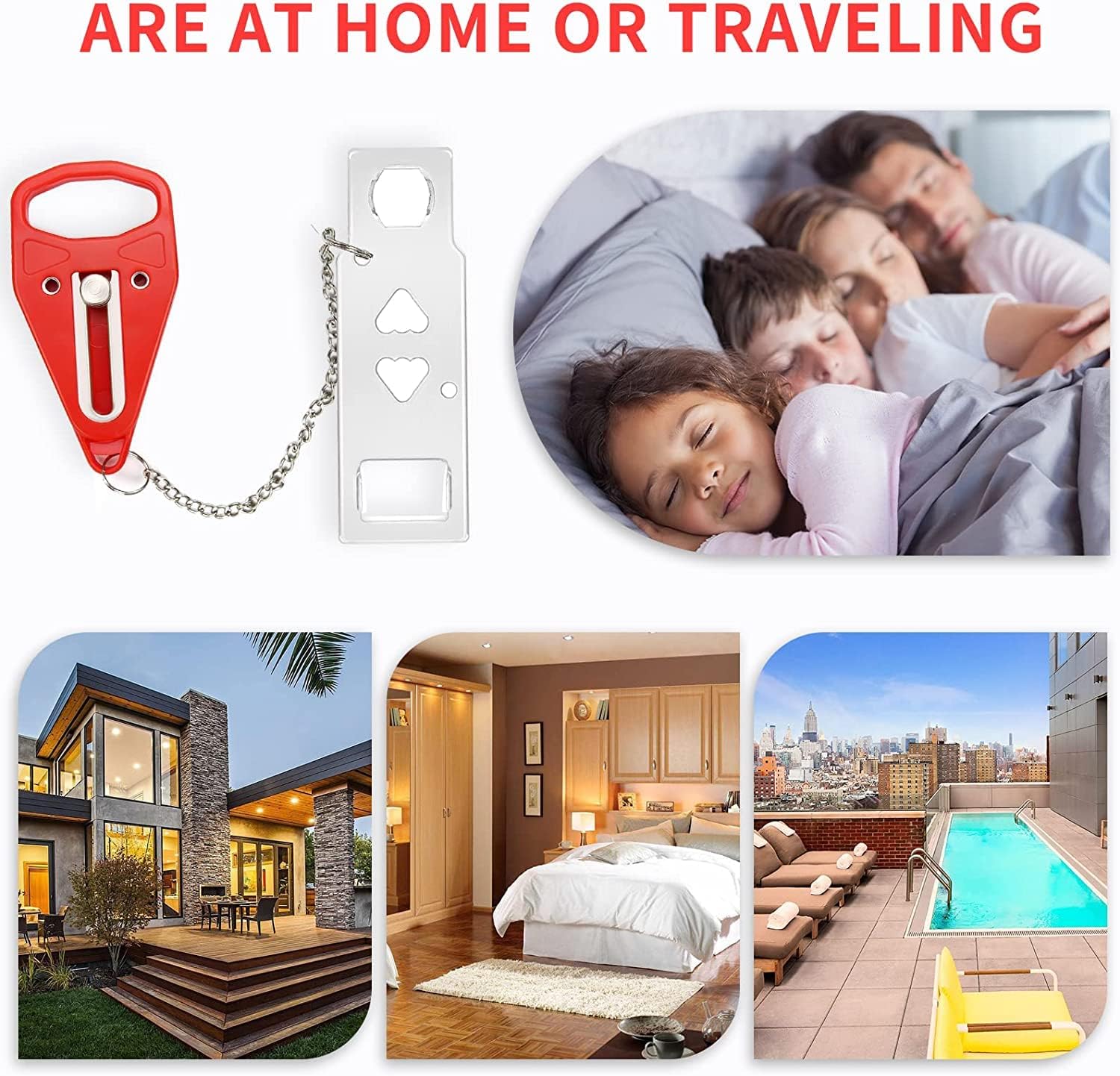Thumbnail 6 de Rerishom Portable Door Lock 2-Pack