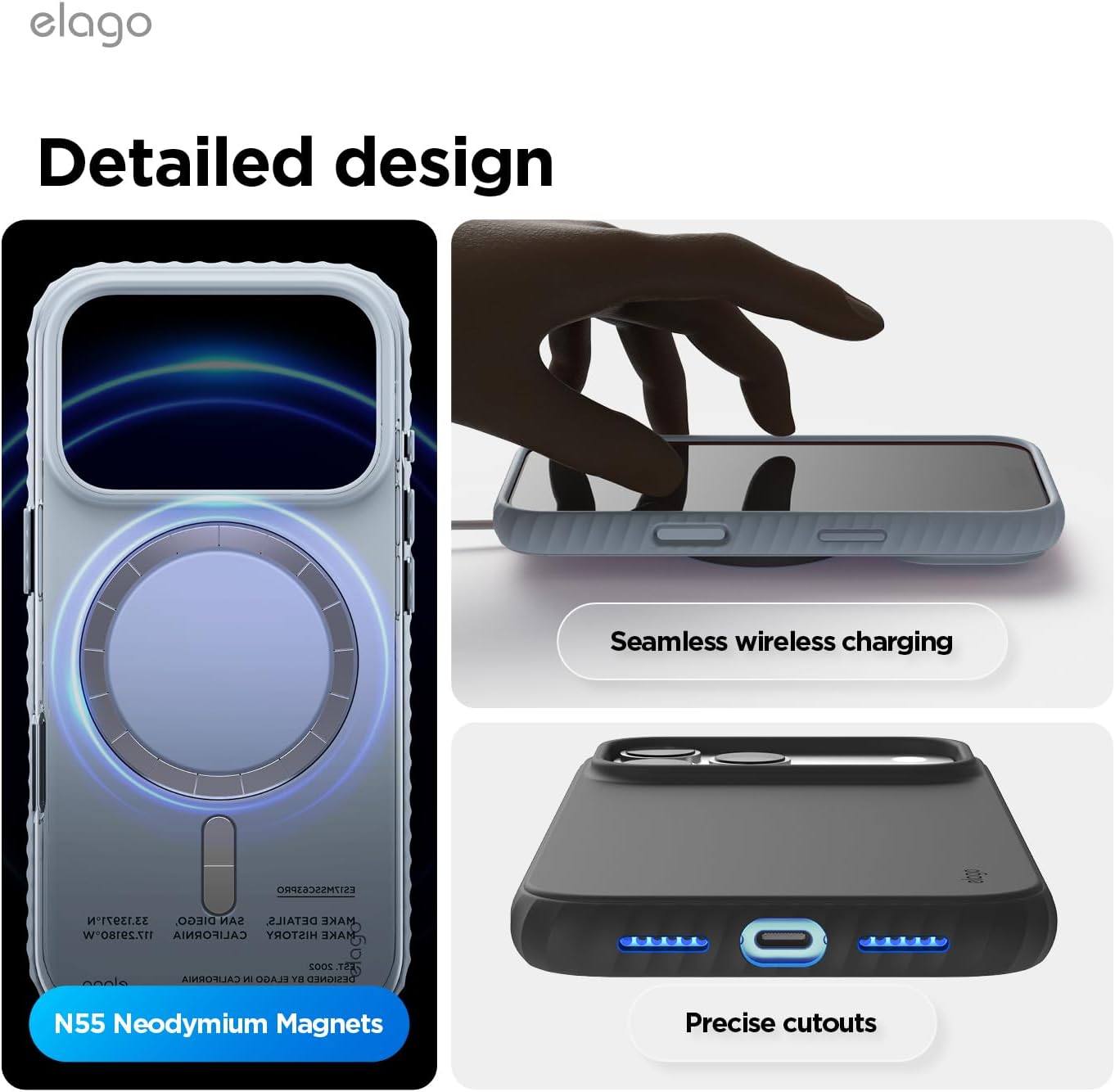Thumbnail 6 de elago Magnetic Ridge ES17MSRG69PRO-LBL Case for iPhone 17 Pro Max and 18 Pro Max