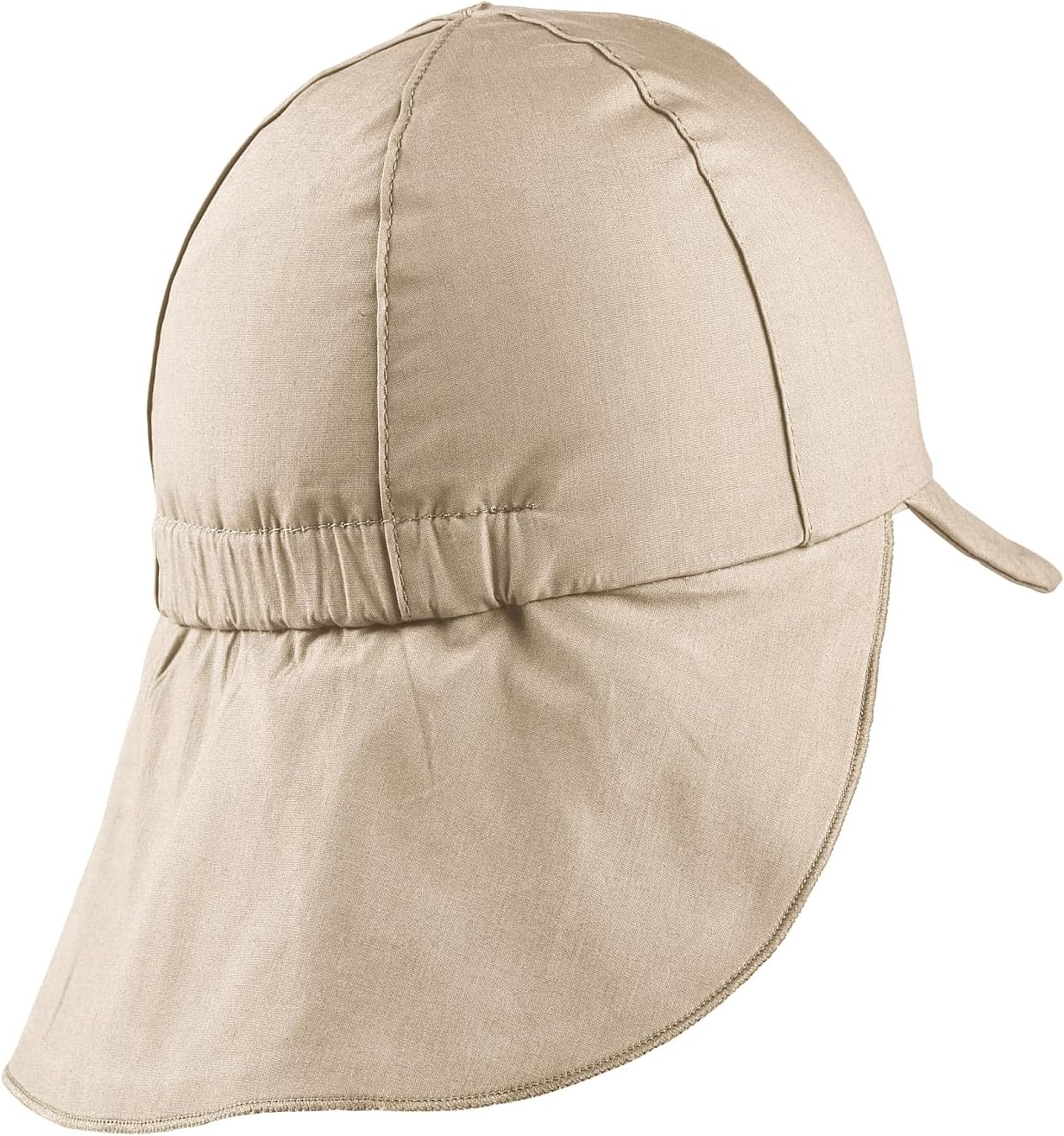 Detalle de Sterntaler Schirmmütze Nacken Basic – Unisex Baby/Kinderhut mit Nackenschutz, Ohrenklappen und UV-Schutz 50+, eisgrün