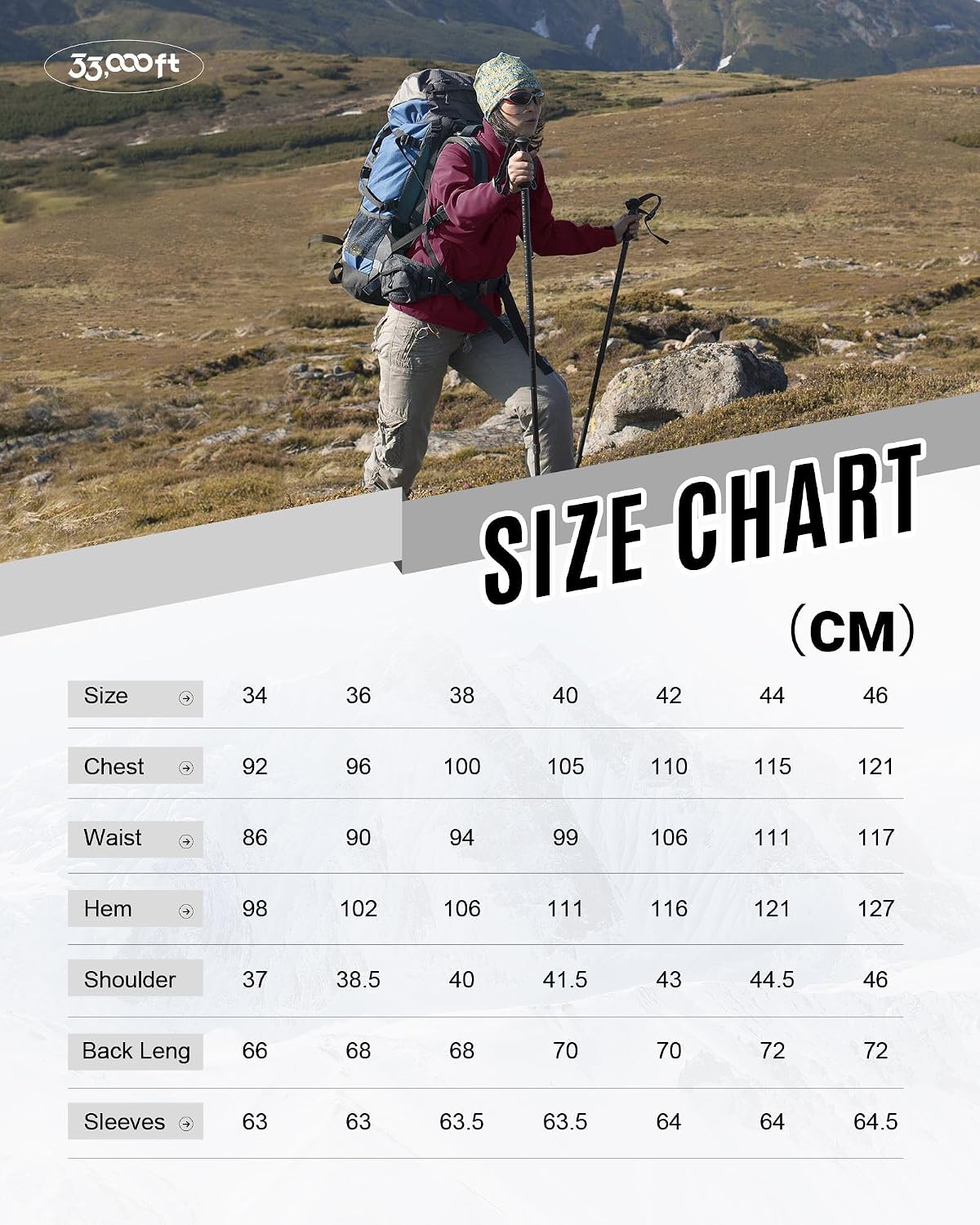 Thumbnail 6 de 33,000ft Damen-Softshelljacke 8.000 mm wasserdicht