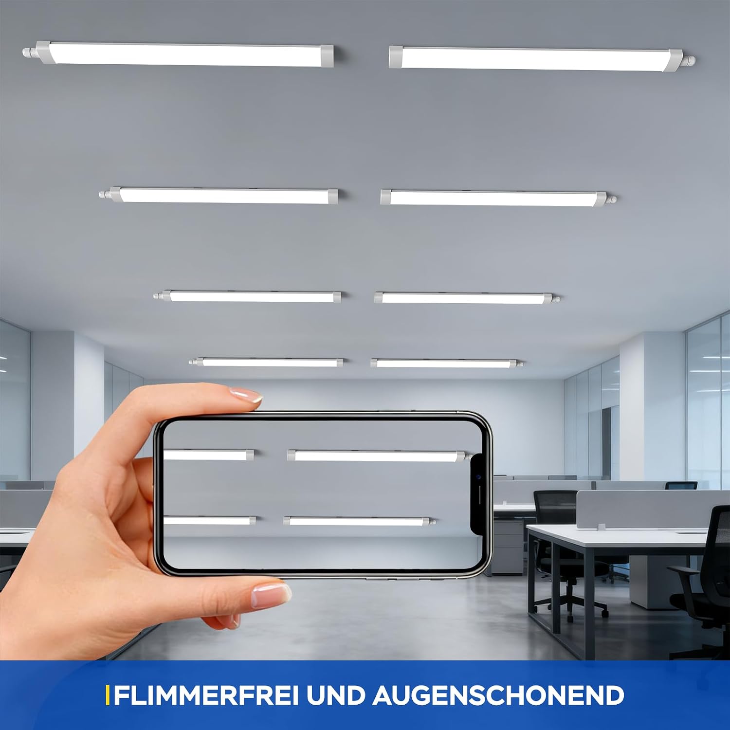 Thumbnail 1 de ANTENLICHT LED Feuchtraumleuchte 120 cm – 36 W, 4000 lm, IP65, Neutralweiß 4000K
